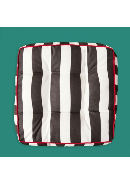 Soft Sonne Yer Minderi - Siyah / Beyaz - 50X50X14 cm fiyatları