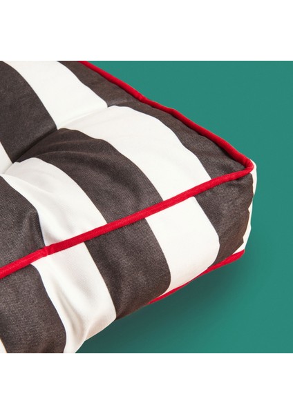 Soft Sonne Yer Minderi - Siyah / Beyaz - 50X50X14 cm modelleri