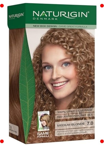 Organik Saç Boyası - 7.0 Doğal Orta Sarı