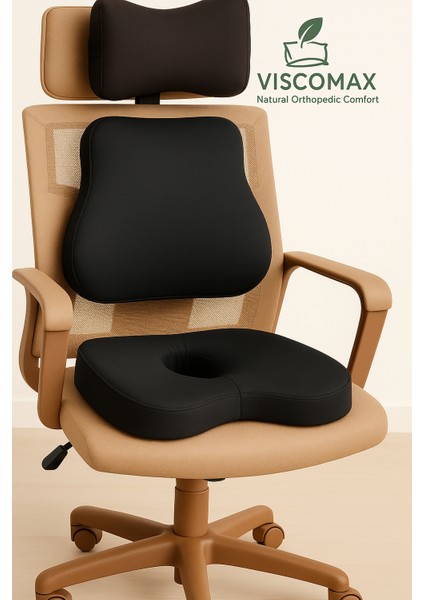 Ortopedik Yastık Seti Bel, Boyun ve Kalça Desteği Sağlayan 3'lü Set