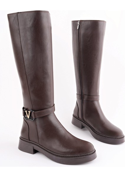 Date Kadın Kahverengi Toka Detaylı Çizme fiyatları