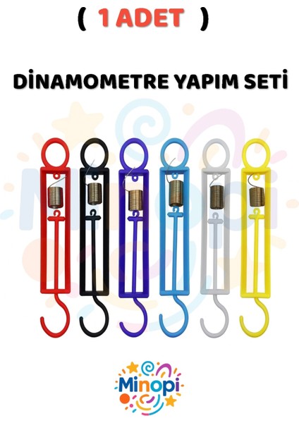 ( 1 Adet ) Dinamometre Deney Yapım Seti Deney Proje Tasarım Için Dinomometre Modeli Deney Malzemesi