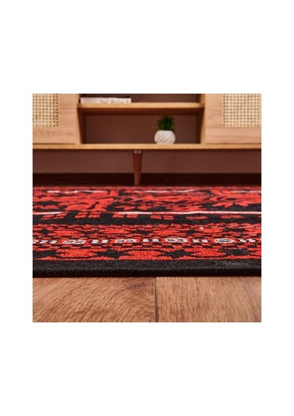 Soft Ruby Afgan Desenli Halı - Kırmızı - 160X230 cm fiyatları