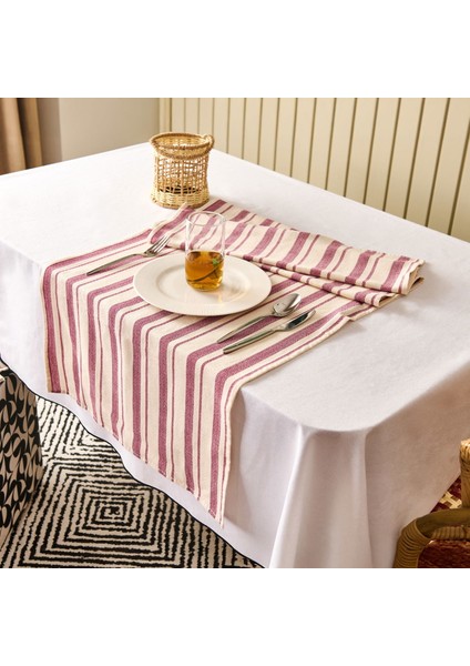 Soft Alno Runner - Ekru / Mürdüm - 50X140 cm fiyatları