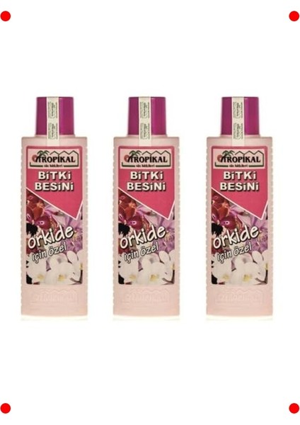 Orkideye Özel Sıvı Besin Takviyesi – 3 Adet