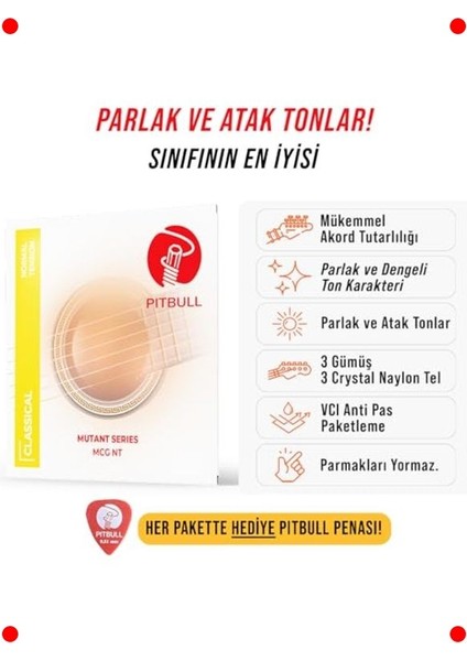 Kaplamalı Klasik Gitar Teli - Normal Tansiyon fiyatları