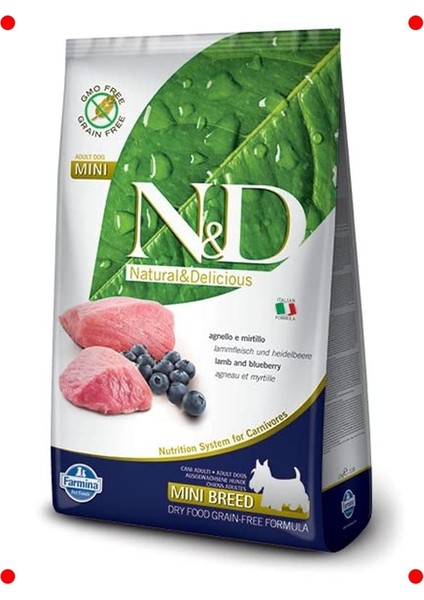 Tahılsız Kuzu & Yaban Mersinli Köpek Maması 2.5 kg fiyatları