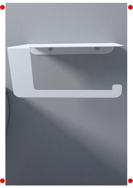 Metal Beyaz Tuvalet Kağıtlık - Telefon Raflı indirimleri