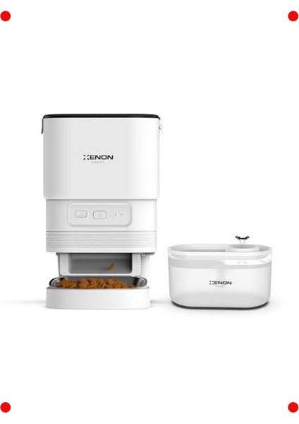 Akıllı Kedi Mama Kabı & Su Pınarı Seti, Otomatik