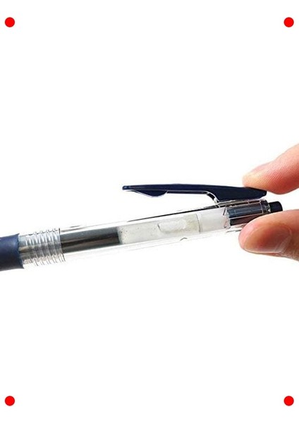 Siyah Renk Jel Kalem 0.7 mm - Klipsli modelleri