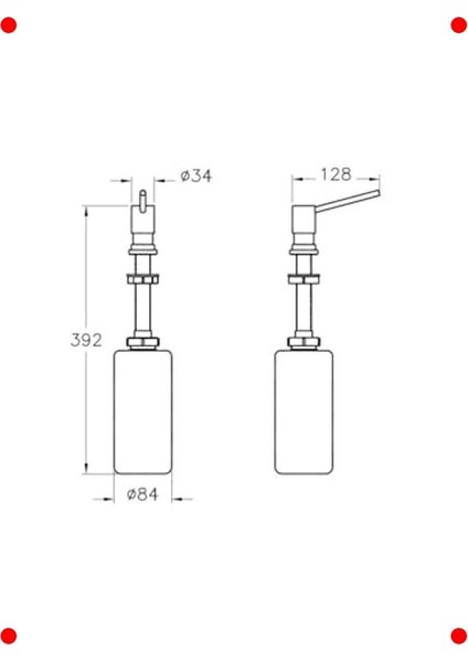 Ankastre Sıvı Sabunluk - Krom Kaplama fiyatları