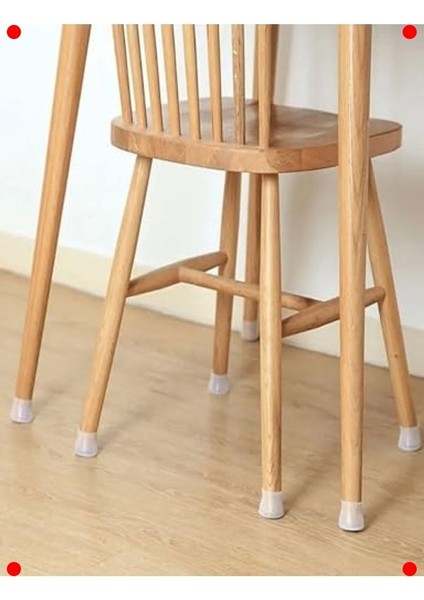 Silikon Sandalye Ayak Koruyucu - Ses Önleyici (12 Adet Beyaz) fiyatları