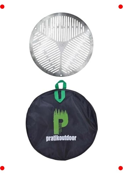 Taşınabilir Yuvarlak Paslanmaz Çelik Mangal Izgarası