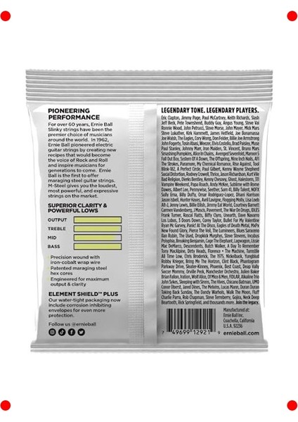 M-Çelik Elektro Gitar Tel Seti (Normal Slinky 10-46) fiyatları