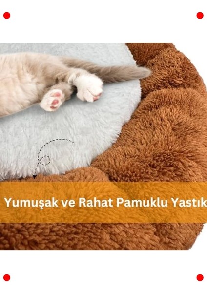Peluş Kedi Köpek Yatağı Bulut Tasarım 45X45 cm fiyatları