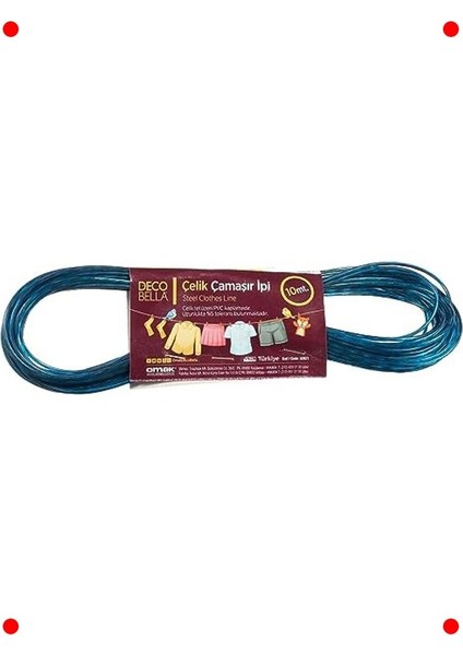 10 Metre Çelik Çamaşır Ipi