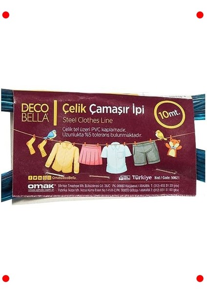 10 Metre Çelik Çamaşır Ipi modelleri