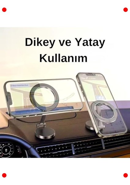 Evrensel Mıknatıslı 360° Dönebilen Araç Telefon Tutucu indirimleri