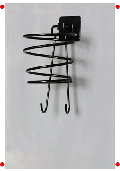 Siyah Kare Yapışkanlı Fön Makinesi Askısı fiyatları