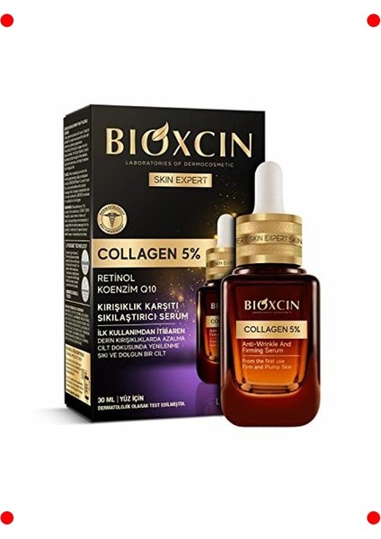 Kolajenli Kırışıklık Karşıtı Yüz Serumu - 30 ml