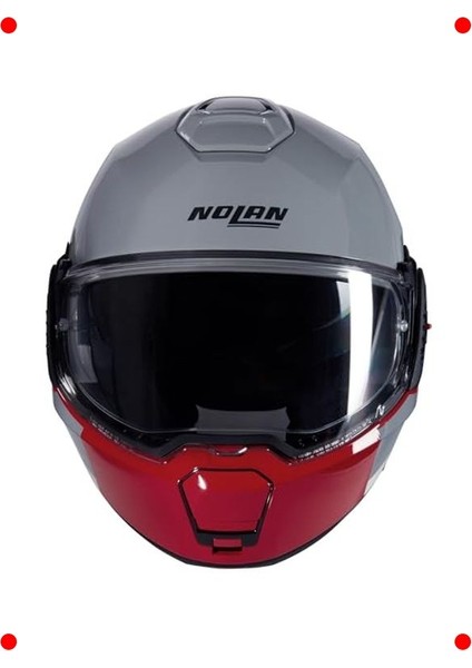 Modüler Motosiklet Kaskı - Çenesi Açılabilir Gri modelleri