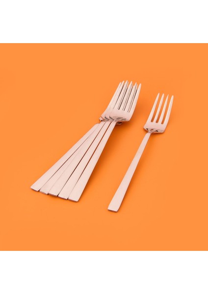 6'lı Tatlı Çatalı - Gri