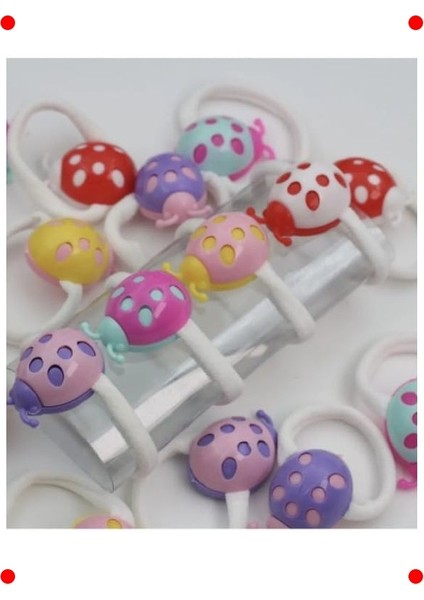 Kız Çocuk Renkli Uğurböceği 8'li Toka Seti fiyatları