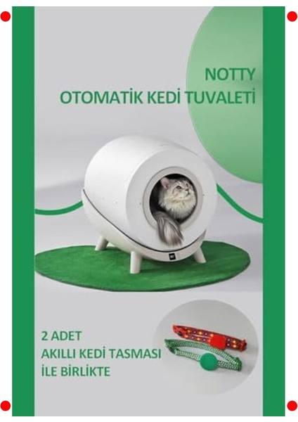 Akıllı Otomatik Kedi Tuvaleti - 14L Atık Hazneli