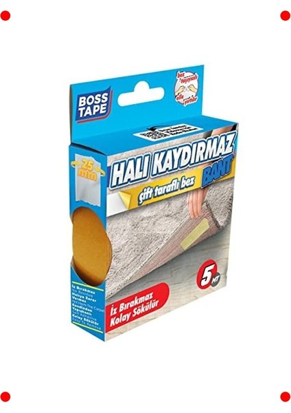 Halı Kaydırmaz Bant, 25MM x 5mt