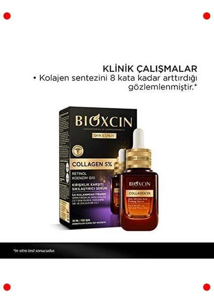 Kolajenli Kırışıklık Karşıtı Yüz Serumu - 30 ml fırsatları