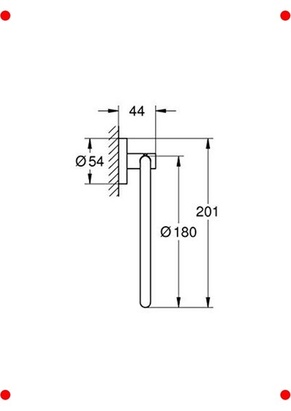 Yuvarlak Halka Banyo Havluluğu (Krom & Şık) indirimleri