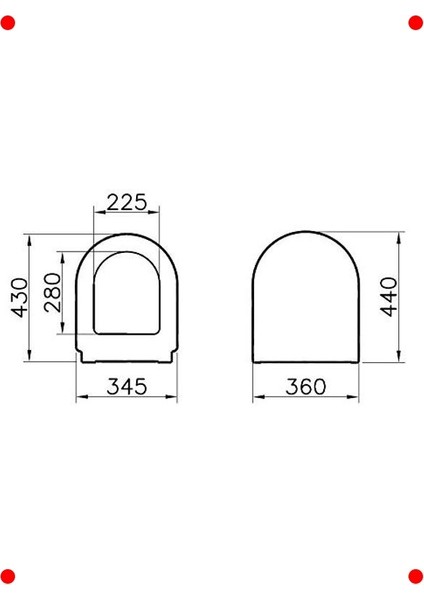 Yavaş Kapanır Duroplast Klozet Kapağı - Beyaz modelleri