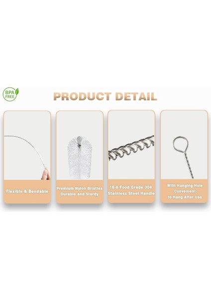 2'li Pipet ve Boru Temizleme Fırçası Seti indirimleri