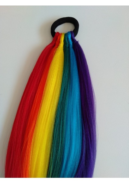 Gökkuşağı At Kuyruğu Saç Tokası fiyatları