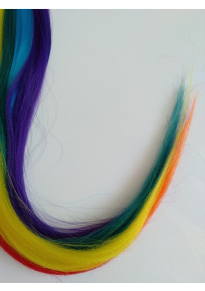 Gökkuşağı At Kuyruğu Saç Tokası fırsatları