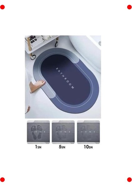 Süper Emici Kaymaz Banyo Paspası modelleri