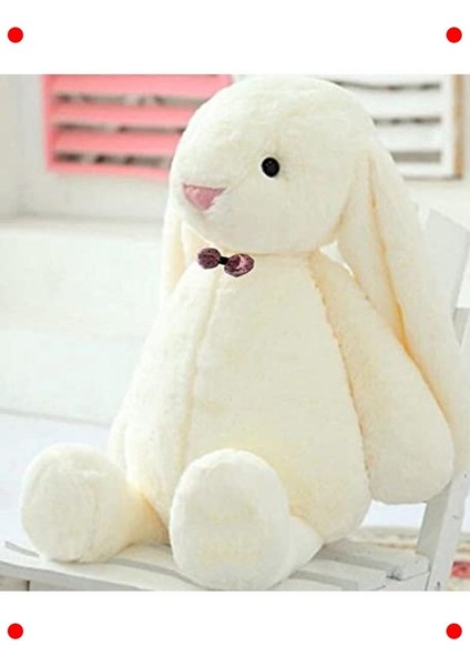 Uzun Kulaklı Peluş Tavşan, 65 Cm, Beyaz