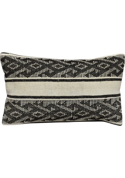 Yeni El Dokuma Dekoratif Lumbar Kilim Kırlent Yastık Kılıfı 6580