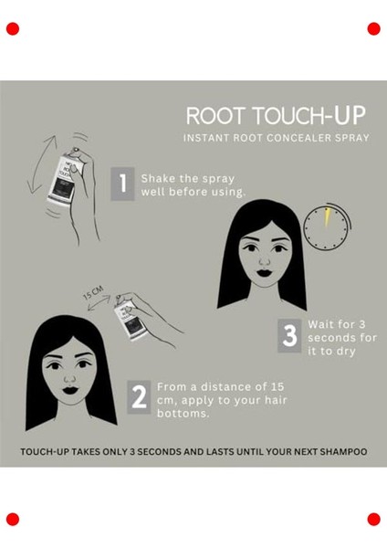 Saç Dipleri Kapatıcı Sprey - Koyu Kahverengi fiyatları