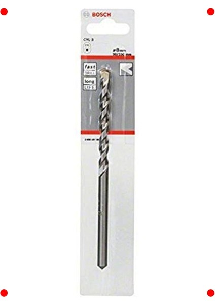 Beton ve Taş Matkap Ucu, 8mm x 150MM