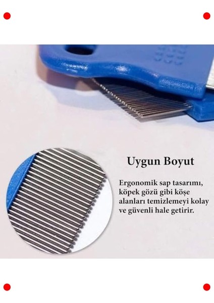 Kedi Köpek Pire Tarağı ve Gözyaşı Lekesi Tarağı Seti modelleri