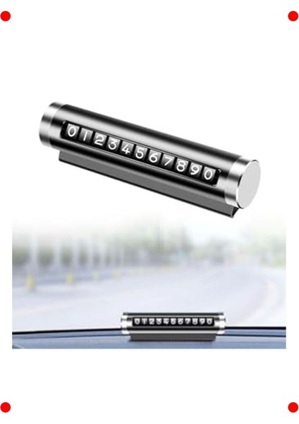 Alüminyum Çevirmeli Gizlenebilir Araç Park Numaratörü