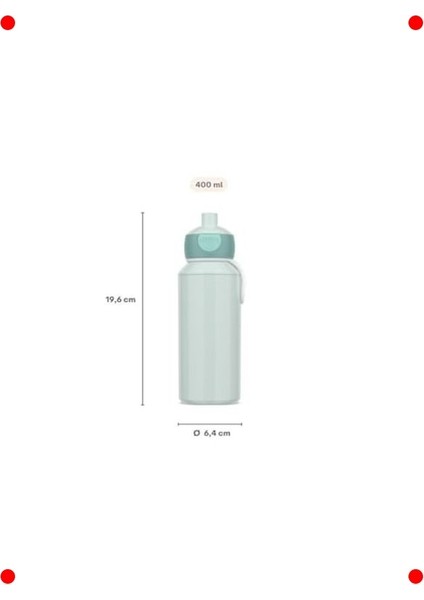 Pop-Up Çocuk Içecek Şişesi 400ML - Sızdırmaz modelleri