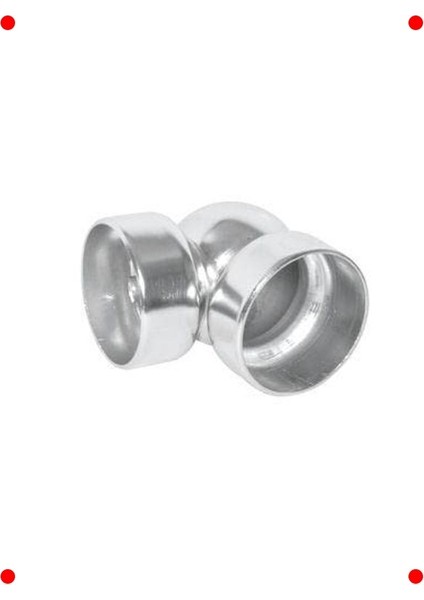 Dekoratif Küre Dirsek Parlak 50MM (4'lü Set)