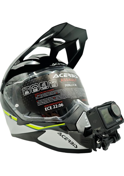 Acerbis Assault Kask Uyumlu Chinmount Aksiyon Kamera Çene Bağlantı Aparatı Seti indirimleri