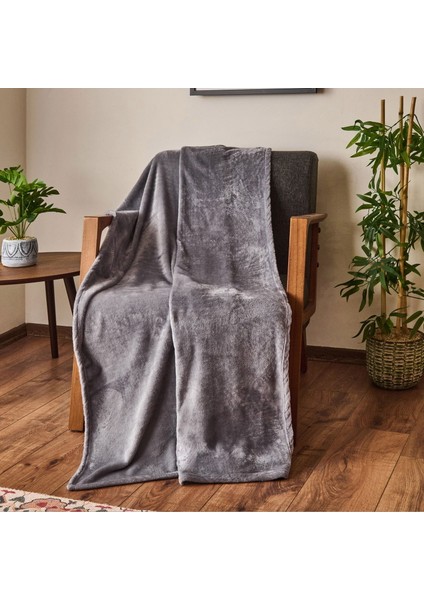 Soft Wellsoft Tv Battaniyesi - Gri - 120X160 cm