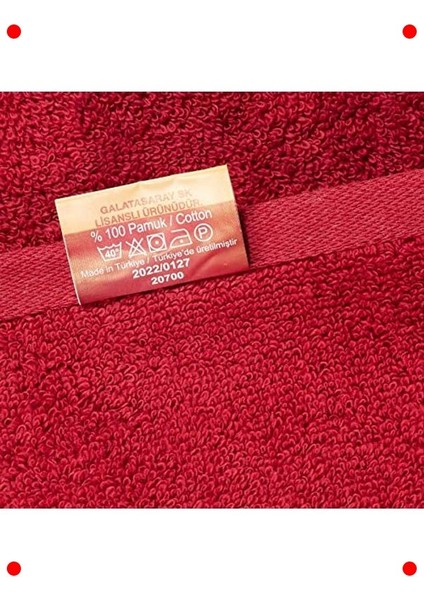 Taraftar Temalı %100 Pamuk Banyo Havlusu, Kırmızı modelleri