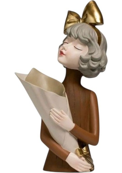 Dekoratif Buketli Kız Biblo fiyatları