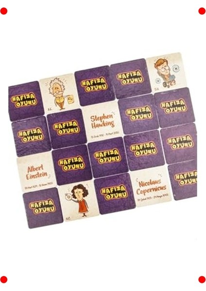 Bilim Insanları Hafıza Kartları – Okul Öncesi Zeka Oyunu modelleri