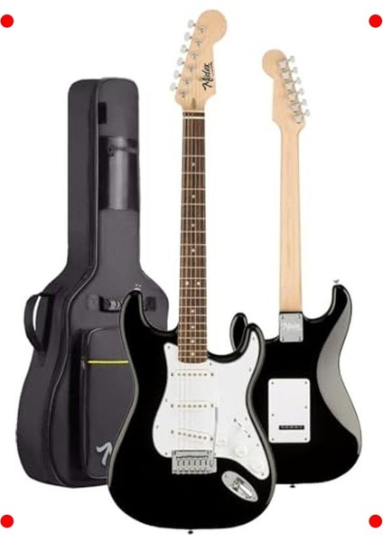 Gül Klavyeli Strat Tipi Elektro Gitar Seti - Sss Manyetik modelleri